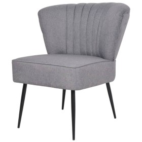 Sillón de cóctel tela gris claro de , Sillones - Ref: Foro24-244097, Precio: 218,03 €