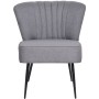 Sillón de cóctel tela gris claro | Foro24.es | Tu tienda online para hogar, jardín y más Foro24.es