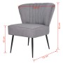 Sillón de cóctel tela gris claro | Foro24.es | Tu tienda online para hogar, jardín y más Foro24.es