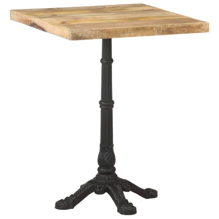 Mesa de bistró madera de mango rugosa 60x60x77 cm by , Kitchen and dining tables - Ref: Foro24-321084, Price: 163,66 €, Disco...