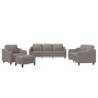 Juego de sofás con cojines 4 piezas tela gris taupe by , Sofas - Ref: Foro24-3201785, Price: 651,71 €, Discount: %