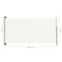 Cremefarbene einziehbare seitliche Gartenmarkise, 160 x 300 cm von vidaXL, Sonnenschirme - Ref: Foro24-317881, Preis: 64,43 €...