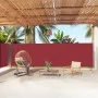 Einziehbare Seitenmarkise rot 180x1000 cm von vidaXL, Sonnenschirme - Ref: Foro24-318041, Preis: 112,43 €, Rabatt: %