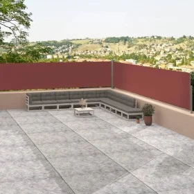 Retractable brown side awning 117x1200 cm by vidaXL, Umbrellas - Ref: Foro24-318057, Price: 79,29 €, Discount: %
