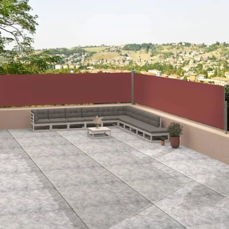 Toldo lateral retráctil marrón 117x1200 cm de vidaXL, Sombrillas - Ref: Foro24-318057, Precio: 79,30 €, Descuento: %