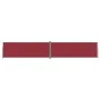 Einziehbare Seitenmarkise rot 180x1000 cm von vidaXL, Sonnenschirme - Ref: Foro24-318041, Preis: 112,43 €, Rabatt: %