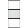 Puerta corredera vidrio templado y aluminio negra 90x205 cm by , Doors for the home - Ref: Foro24-155211, Price: 193,13 €, Di...