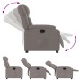 Sillón reclinable de tela gris taupe by , Armchairs - Ref: Foro24-373544, Price: 244,13 €, Discount: %