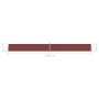Toldo lateral retráctil marrón 117x1200 cm de vidaXL, Sombrillas - Ref: Foro24-318057, Precio: 80,16 €, Descuento: %