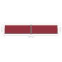 Einziehbare Seitenmarkise rot 180x1000 cm von vidaXL, Sonnenschirme - Ref: Foro24-318041, Preis: 113,90 €, Rabatt: %
