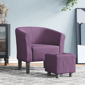 Sillón con taburete tela morado von , Sessel - Ref: Foro24-356440, Preis: 177,14 €, Rabatt: %