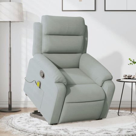 Sillón reclinable de masaje elevable terciopelo gris claro by , Armchairs - Ref: Foro24-3205103, Price: 308,66 €, Discount: %