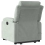 Sillón reclinable de masaje elevable terciopelo gris claro by , Armchairs - Ref: Foro24-3205103, Price: 308,66 €, Discount: %