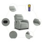 Sillón reclinable de masaje elevable terciopelo gris claro by , Armchairs - Ref: Foro24-3205103, Price: 308,66 €, Discount: %