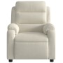 Sillón reclinable de masaje eléctrico terciopelo color crema by , Armchairs - Ref: Foro24-3205090, Price: 298,63 €, Discount: %