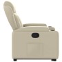 Sillón reclinable elevable cuero artificial color crema by , Armchairs - Ref: Foro24-3204545, Price: 272,64 €, Discount: %