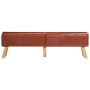 Banco potro de gimnasio cuero auténtico marrón 160 cm de , Bancos de comedor y cocina - Ref: Foro24-356384, Precio: 238,44 €,...