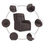 Sillón reclinable eléctrico tela marrón oscuro | Foro24.es | Tu tienda online para hogar, jardín y más Foro24.es