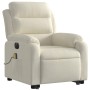 Sillón reclinable de masaje eléctrico elevable terciopelo crema by , Armchairs - Ref: Foro24-3205134, Price: 359,83 €, Discou...