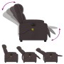 Sillón reclinable de masaje eléctrico tela marrón oscuro | Foro24.es | Tu tienda online para hogar, jardín y más Foro24.es