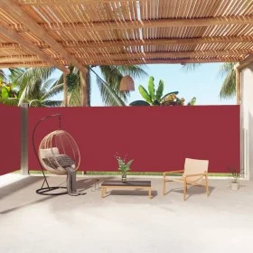 Red retractable side awning 200x1000 cm by vidaXL, Umbrellas - Ref: Foro24-318047, Price: 134,07 €, Discount: %