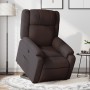 Sillón reclinable elevable tela marrón oscuro | Foro24.es | Tu tienda online para hogar, jardín y más Foro24.es