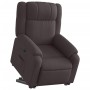 Sillón reclinable elevable tela marrón oscuro | Foro24.es | Tu tienda online para hogar, jardín y más Foro24.es