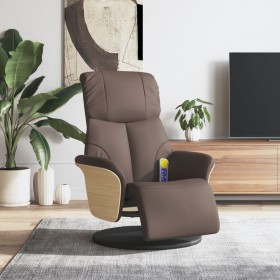 Sillón reclinable masaje con reposapiés cuero sintético marrón von , Sessel - Ref: Foro24-356634, Preis: 241,73 €, Rabatt: %