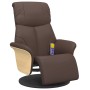 Sillón reclinable masaje con reposapiés cuero sintético marrón von , Sessel - Ref: Foro24-356634, Preis: 241,73 €, Rabatt: %