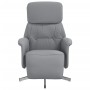 Sillón reclinable con reposapiés tela gris claro | Foro24.es | Tu tienda online para hogar, jardín y más Foro24.es