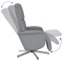 Sillón reclinable con reposapiés tela gris claro | Foro24.es | Tu tienda online para hogar, jardín y más Foro24.es