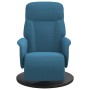 Sillón reclinable con reposapiés terciopelo azul | Foro24.es | Tu tienda online para hogar, jardín y más Foro24.es