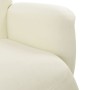 Sillón reclinable con reposapiés terciopelo color crema by , Armchairs - Ref: Foro24-356688, Price: 182,24 €, Discount: %