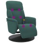 Sillón reclinable masaje con reposapiés terciopelo verde oscuro by , Armchairs - Ref: Foro24-356695, Price: 199,50 €, Discoun...