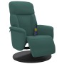 Sillón reclinable masaje con reposapiés terciopelo verde oscuro by , Armchairs - Ref: Foro24-356695, Price: 199,50 €, Discoun...