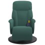 Sillón reclinable masaje con reposapiés terciopelo verde oscuro by , Armchairs - Ref: Foro24-356695, Price: 199,50 €, Discoun...