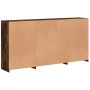 Aparador con luces LED roble ahumado 202x37x100 cm von , Sideboards - Ref: Foro24-3209188, Preis: 281,22 €, Rabatt: %