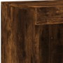 Aparador con luces LED roble ahumado 202x37x100 cm von , Sideboards - Ref: Foro24-3209188, Preis: 281,22 €, Rabatt: %