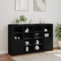 Aparadores con luces LED 3 piezas madera de ingeniería negro von , Sideboards - Ref: Foro24-3209136, Preis: 246,26 €, Rabatt: %