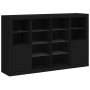 Aparadores con luces LED 3 piezas madera de ingeniería negro von , Sideboards - Ref: Foro24-3209136, Preis: 246,26 €, Rabatt: %
