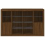 Aparador con luz LED 3 pzas madera de ingeniería marrón roble von , Sideboards - Ref: Foro24-3209141, Preis: 221,44 €, Rabatt: %