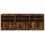 Aparador con luces LED roble ahumado 181,5x37x67 cm von , Sideboards - Ref: Foro24-3209006, Preis: 219,23 €, Rabatt: %