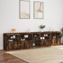 Aparador con luces LED roble ahumado 283x37x67 cm von , Sideboards - Ref: Foro24-3209027, Preis: 323,92 €, Rabatt: %