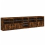 Aparador con luces LED roble ahumado 283x37x67 cm von , Sideboards - Ref: Foro24-3209027, Preis: 323,92 €, Rabatt: %
