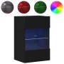 Muebles de TV de pared con luces LED 2 uds negro 40x30x60,5 cm | Foro24.es | Tu tienda online para hogar, jardín y más Foro24.es
