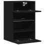 Muebles de TV de pared con luces LED 2 uds negro 40x30x60,5 cm | Foro24.es | Tu tienda online para hogar, jardín y más Foro24.es