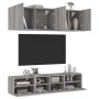 Muebles de TV de pared 5 pzas madera de ingeniería gris Sonoma | Foro24.es | Tu tienda online para hogar, jardín y más Foro24.es