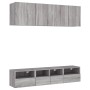 Muebles de TV de pared 5 pzas madera de ingeniería gris Sonoma | Foro24.es | Tu tienda online para hogar, jardín y más Foro24.es