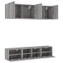 Muebles de TV de pared 5 pzas madera de ingeniería gris Sonoma | Foro24.es | Tu tienda online para hogar, jardín y más Foro24.es