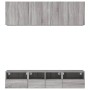 Muebles de TV de pared 5 pzas madera de ingeniería gris Sonoma | Foro24.es | Tu tienda online para hogar, jardín y más Foro24.es